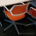 Orange & White Steelcase QiVi Ergonomic Conference Meeting Chair